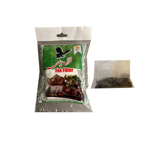 فیلتر چای قزل چای مدل کیسه ای بسته 60 عددی