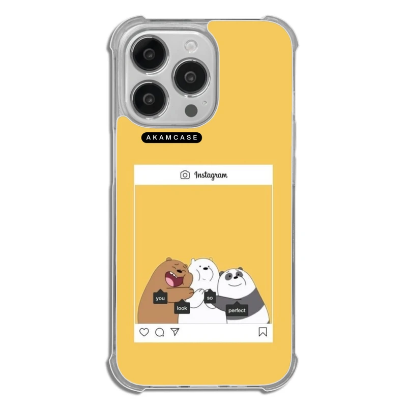 کاور آکام مدل AMCWTA13PRO-BARE BEAR5 مناسب برای گوشی موبایل اپل iPhone 13 Pro