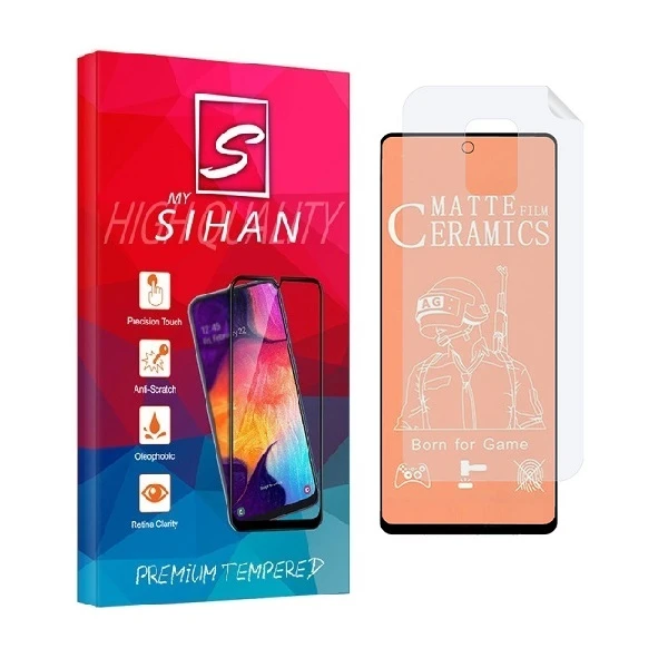 محافظ صفحه نمایش مات مای سیحان مدل 2CMN مناسب برای گوشی موبایل شیائومی Redmi Note 9s به همراه محافظ پشت گوشی