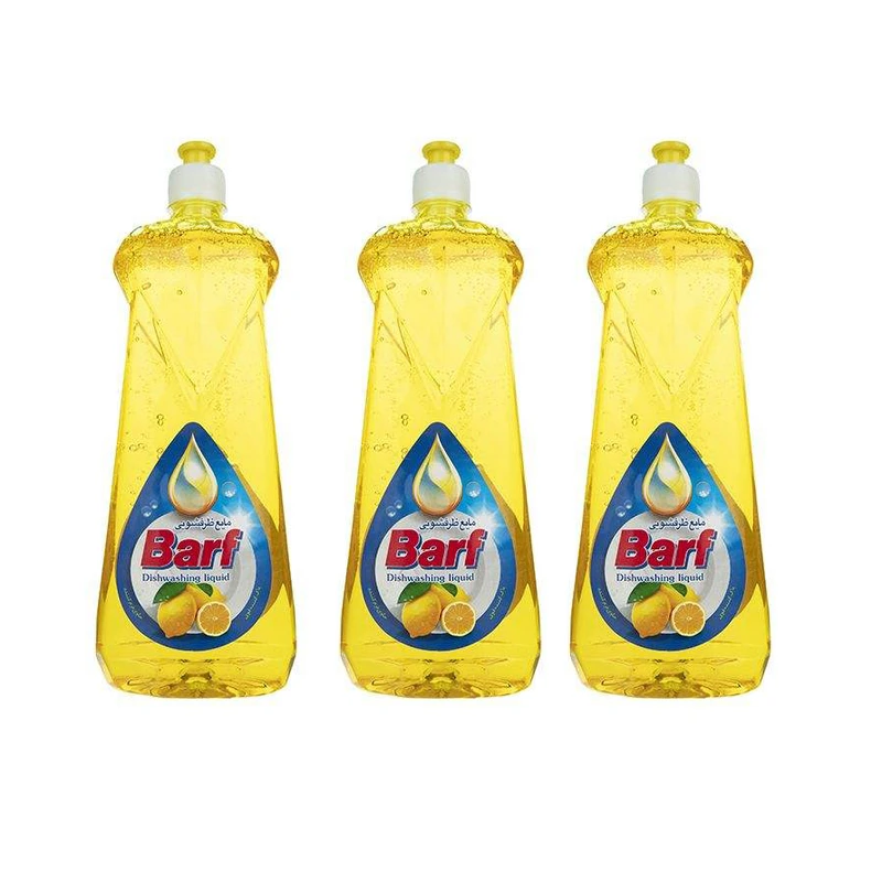 مایع ظرفشویی برف مدل Lemon مقدار 1000 گرم بسته 3 عددی 