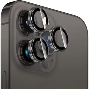 محافظ لنز دوربین قاب استایل مدل Metal مناسب برای گوشی موبایل اپل Iphone 16 Pro Max / Iphone 16 Pro 