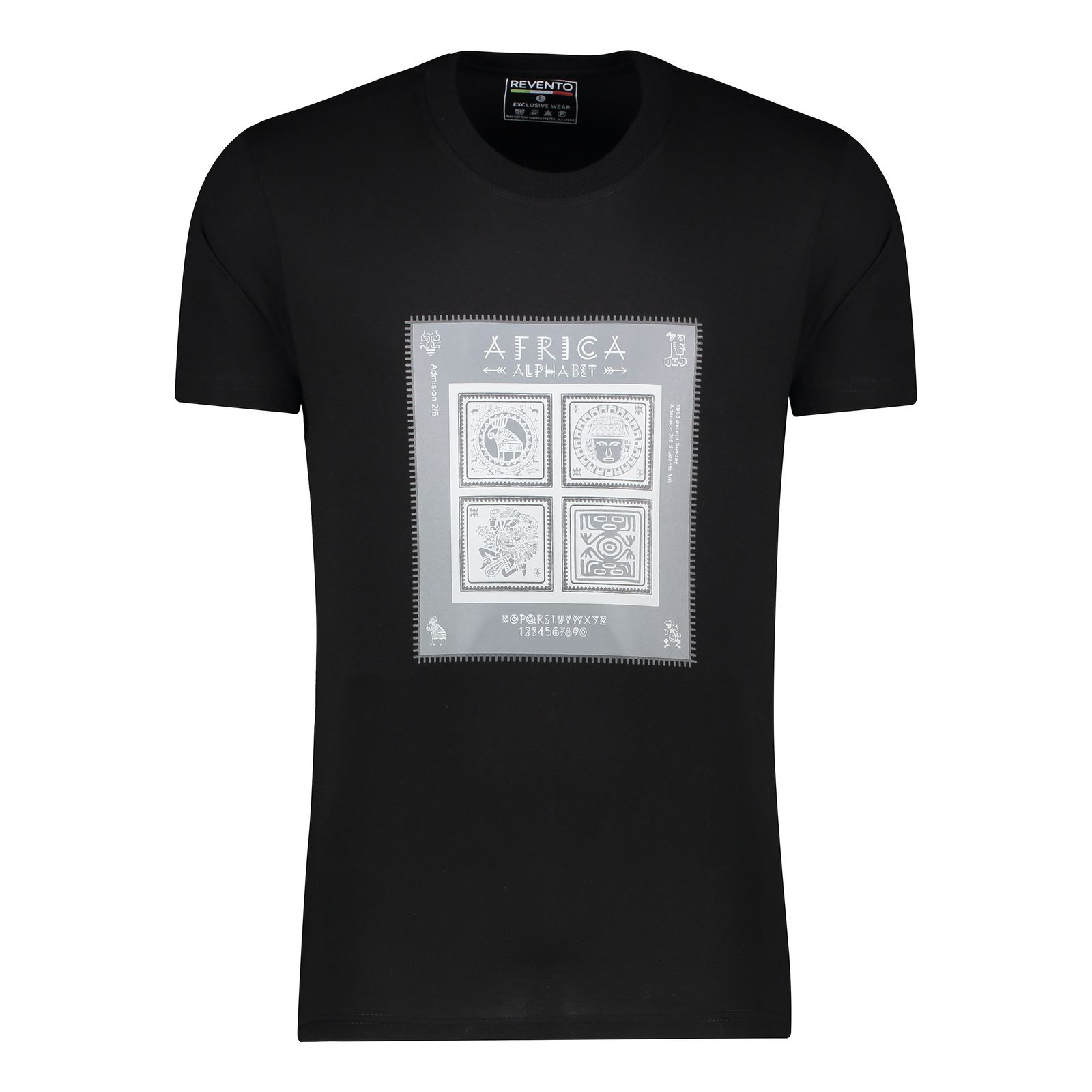 تیشرت آستین کوتاه مردانه مدل M117 رنگ مشکی -  - 3