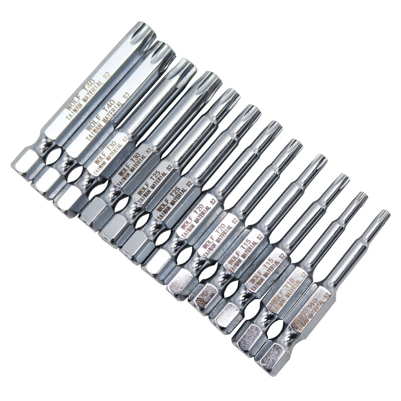 مجموعه 12 عددی سری پیچ گوشتی مغناطیسی ستاره ای مدل YPW-T1015202530