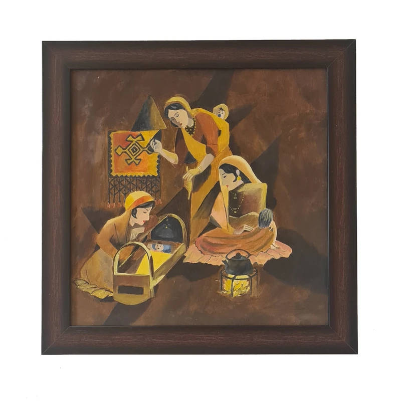 تابلو نقاشی رنگ روغن سبک انتزاعی مدل آبستره کد 12