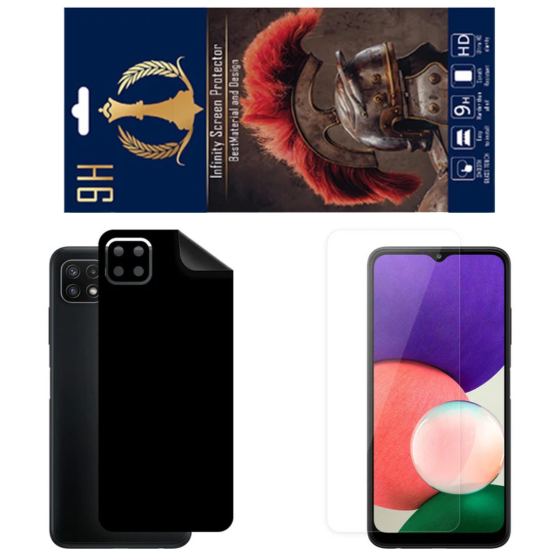 برچسب پوششی اینفینیتی مدل RG مناسب برای گوشی موبایل سامسونگ Galaxy A22 5G به همراه محافظ صفحه نمایش
