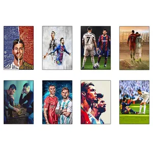 پوستر کارنيکا طرح رونالدو و مسی Ronaldo & Messi کد 42180 مجموعه 8 عددی