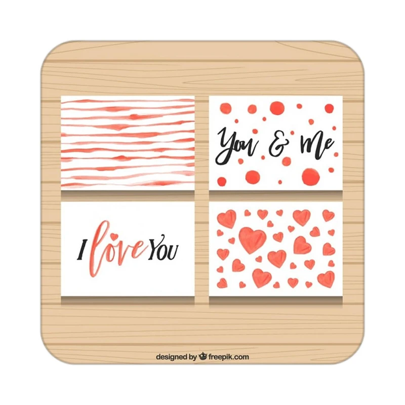 زیر لیوانی کاکتی طرح عاشقانه مدل mp41046