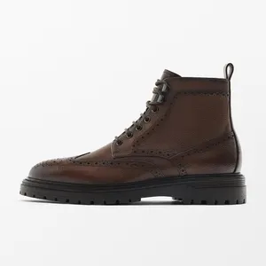 نیم بوت مردانه ماسیمو دوتی مدل LEATHER BROGUE 