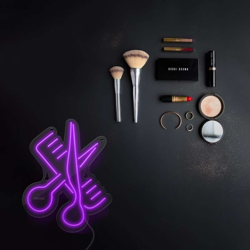 چراغ دیواری نئون دیزاین طرح Barber_PR