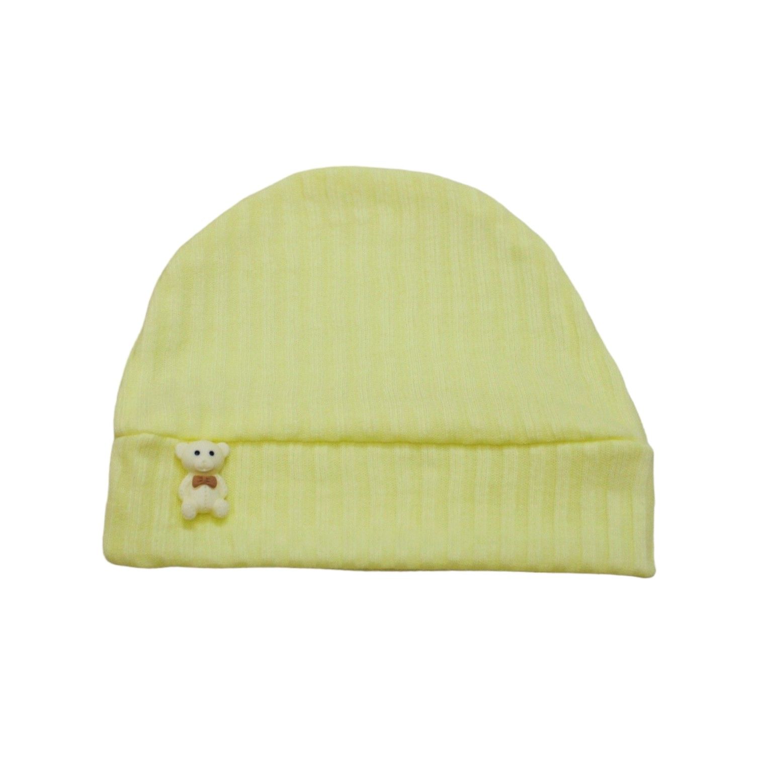 کلاه نوزادی ریماز مدل خرسی کد m846 رنگ زرد -  - 1