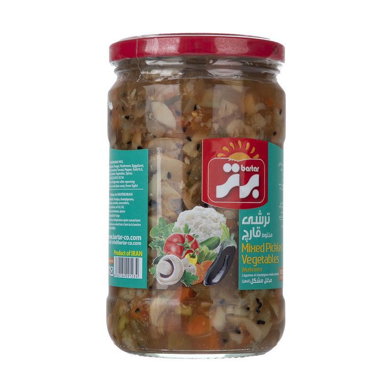 ترشی مخلوط قارچ برتر مقدار 670 گرم
