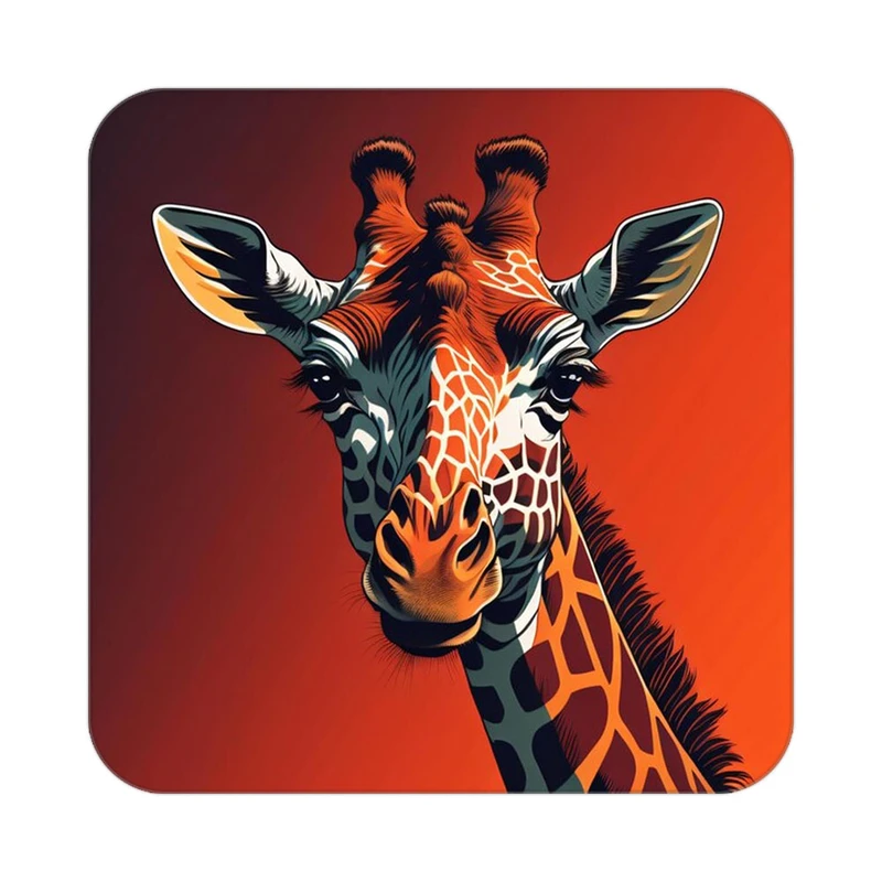 زیر لیوانی کاکتی طرح حیوانات رنگی مدل mp26301