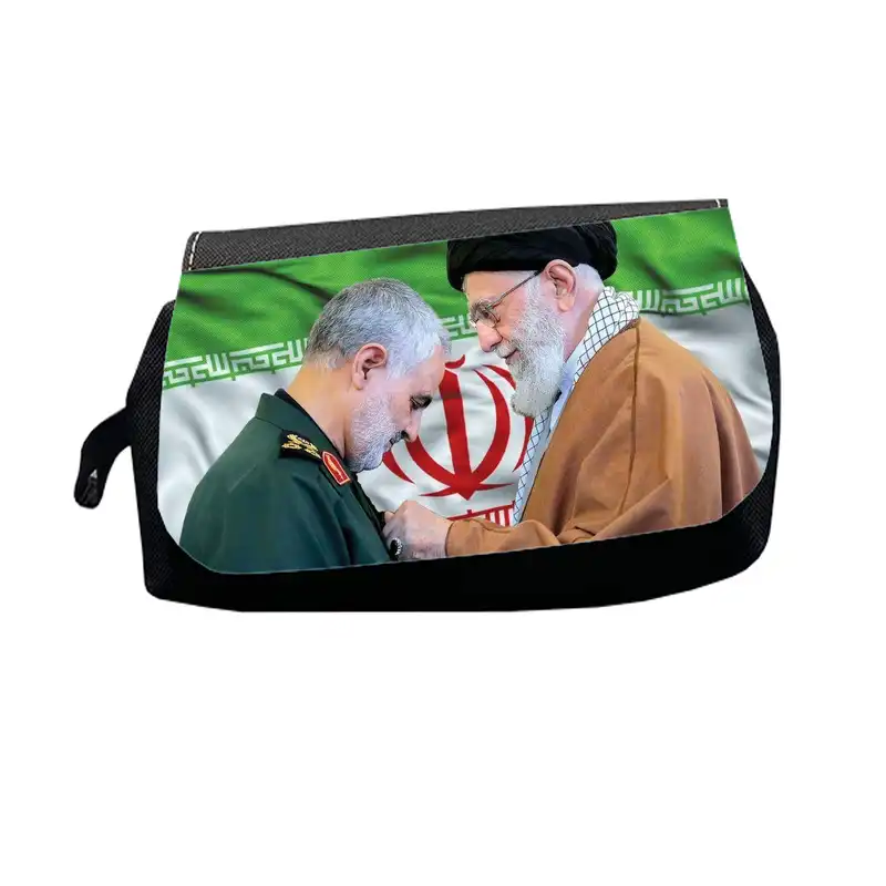 جامدادی طرح رهبر سید علی خامنه ای و شهید حاج قاسم سلیمانی مدل J1041