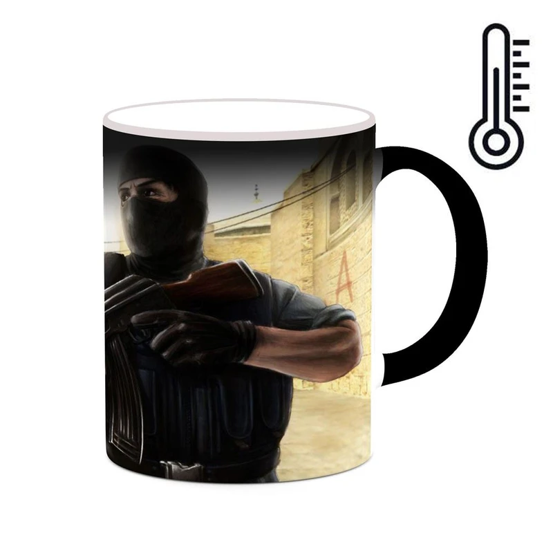 ماگ حرارتی کاکتی مدل بازی کانتر استرایک Counter-Strike 1.6 کد mgh28070