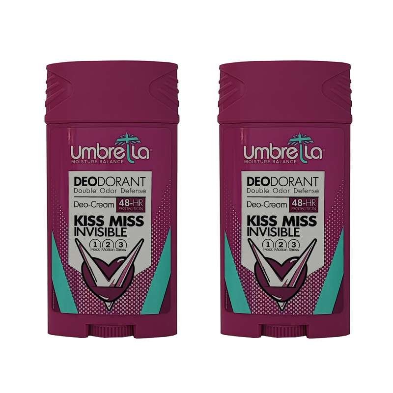 استیک ضد تعریق زنانه آمبرلا مدل KISS MISS حجم 90 میلی لیتر مجموعه دو عددی