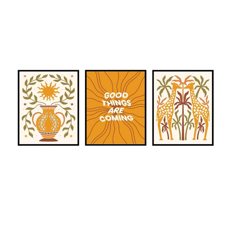 پوستر مدل چیزهای خوب در راه هستند مجموعه 3 عددی