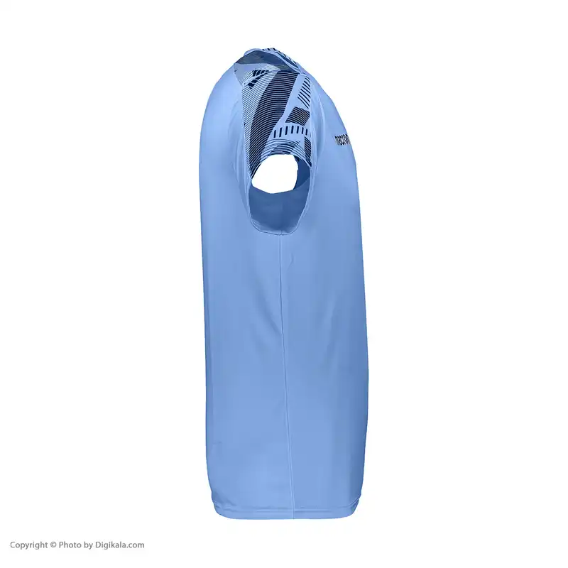 ست پیراهن و شورت ورزشی مردانه مکرون مدل راک رنگ آبی تیره