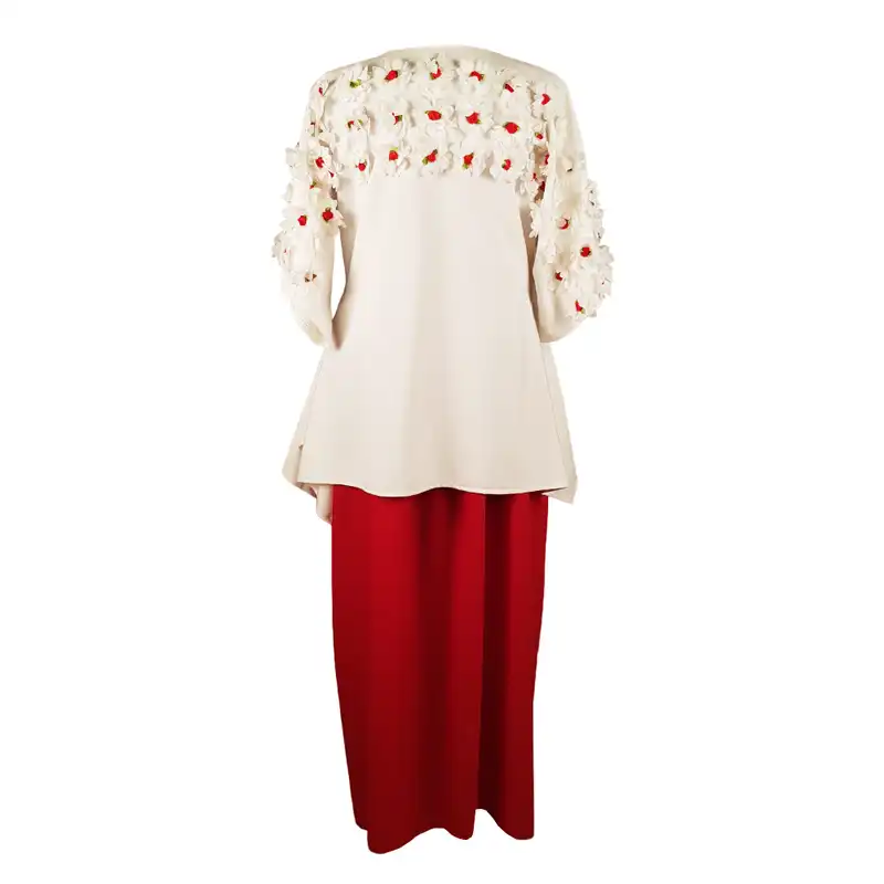 ست پیراهن و رویه زنانه سریر حجاب مدل گل دار