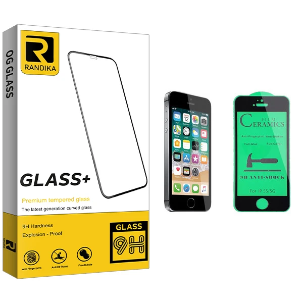 محافظ صفحه نمایش سرامیکی راندیکا مدل GLD مناسب برای گوشی موبایل اپل iPhone SE 2016