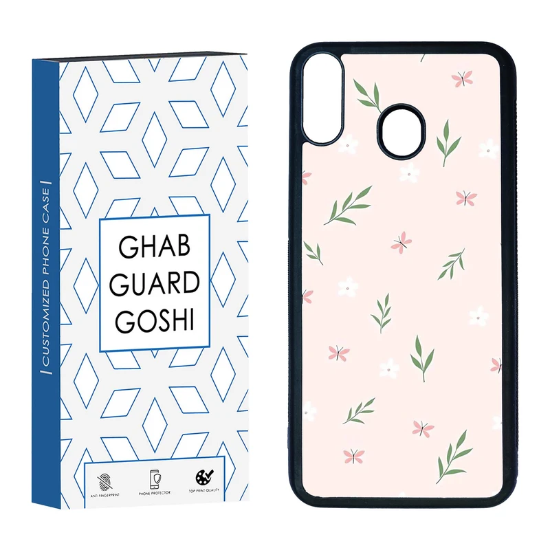 کاور قاب گارد گوشی طرح گل صورتی کد TPU-056 مناسب برای گوشی موبایل سامسونگ Galaxy M20