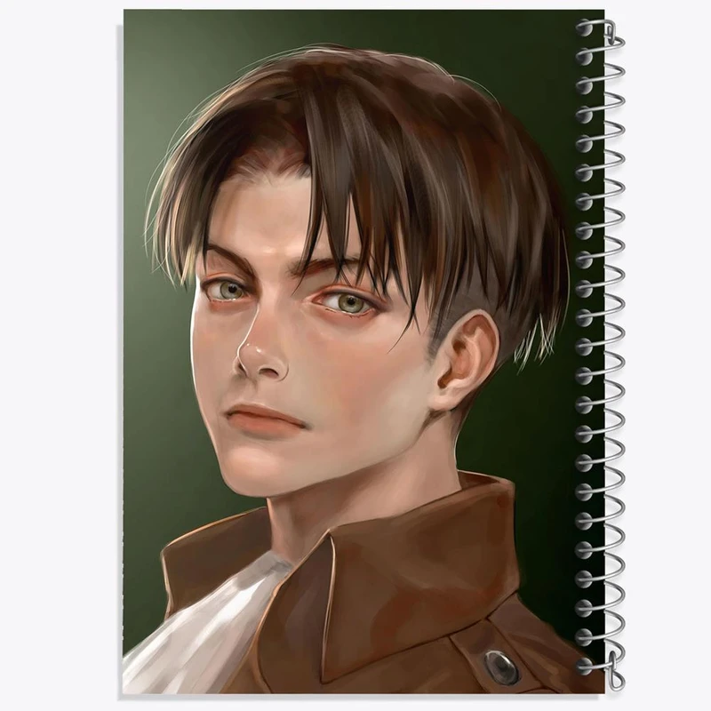 دفتر شطرنجی 50 برگ خندالو طرح لیوای انیمه اتک آن تایتان Attack on Titan کد 18510