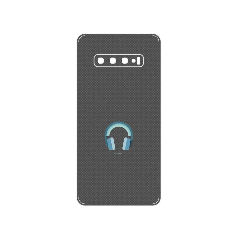 برچسب پوششی ماهوت مدل Minimal Headphone Icon مناسب برای گوشی موبایل سامسونگ Galaxy S10 Plus