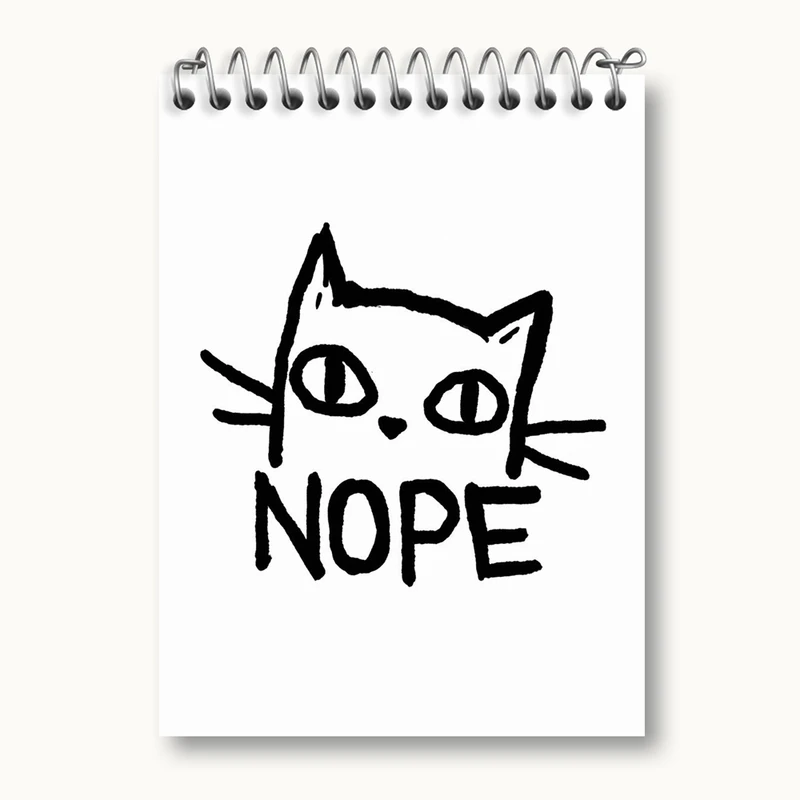 دفتر یادداشت 50 برگ خندالو مدل گربه بامزه کد 29300