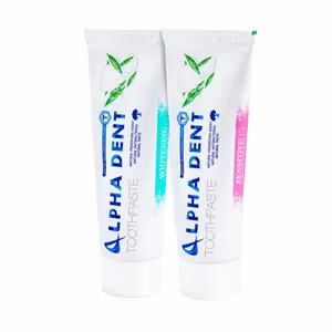خمیر دندان آلفادنت مدل Sensitive and whitening حجم 75 میلی لیتر بسته 2 عددی