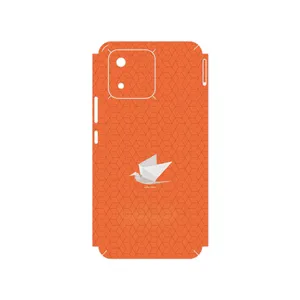 MAHOOT Minimalist origami bird Cover Sticker for Honor X5