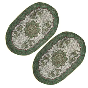 رومیزی ترمه مدل سالار کد T40-25 مجموعه 2  عددی