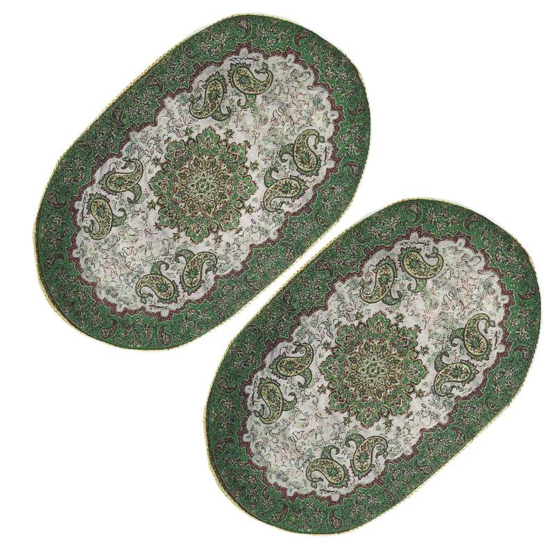 رومیزی ترمه مدل سالار کد D31-21 مجموعه 2 عددی