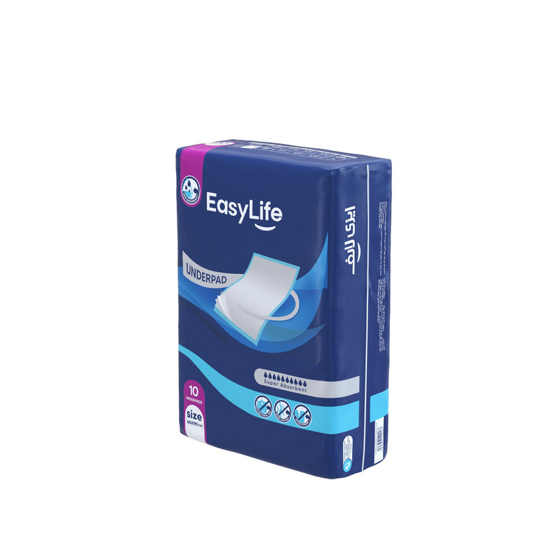 پد زیرانداز بهداشتی ایزی لایف مدل آنتی باکتریال بسته 10 عددی