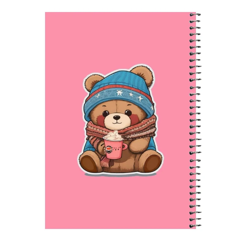 دفتر مشق 80 برگ اس جی مدل خرس زمستونی   