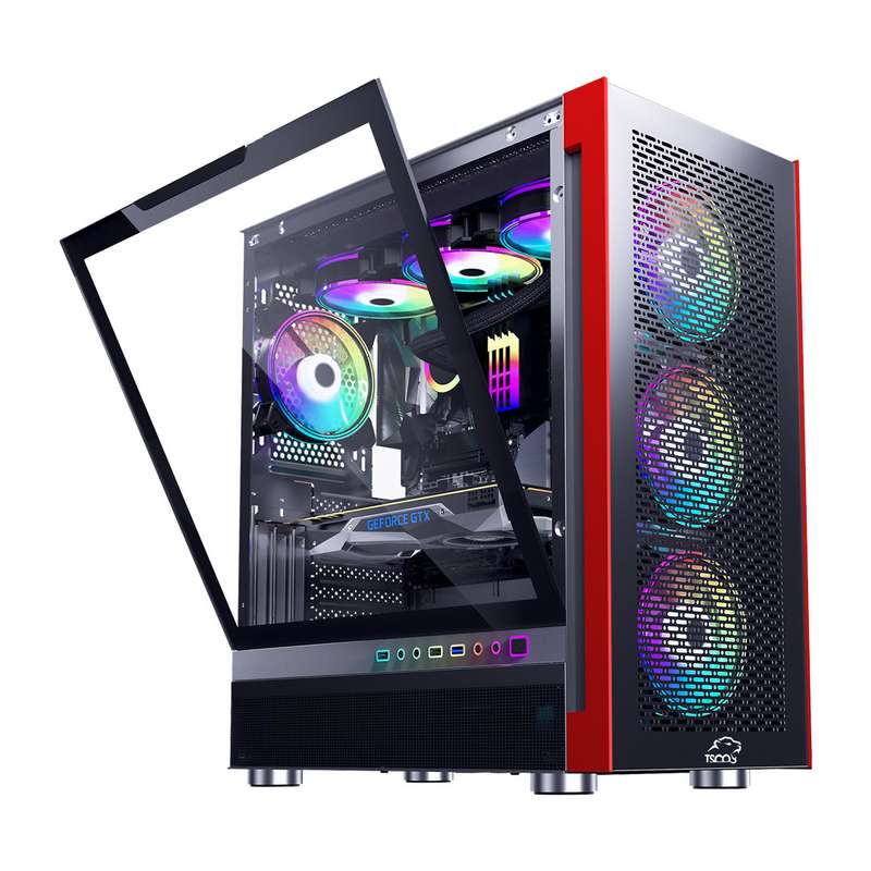 کیس کامپیوتر گیمینگ تسکو مدل GC 4494 کیس کامپیوتر گیمینگ تسکو مدل GC 4494