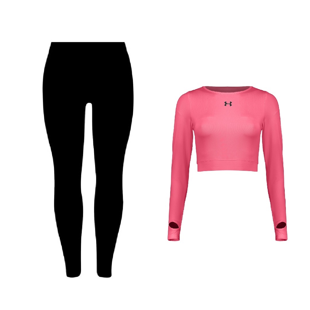 ست نیم تنه و لگینگ ورزشی زنانه مدل 6301