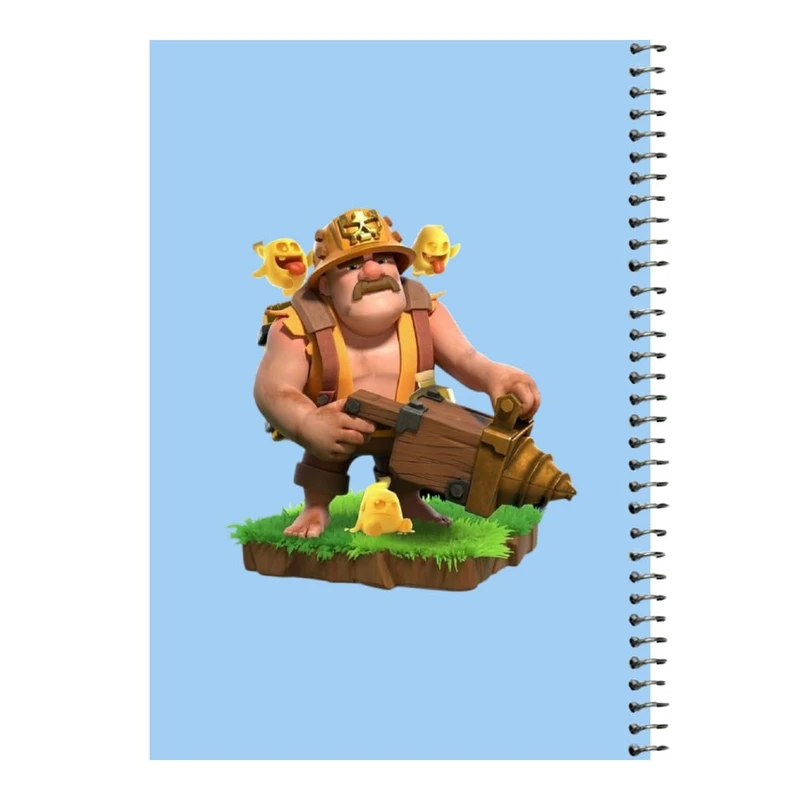 دفتر مشق 80 برگ اس جی مدل کلش رویال کد۷   