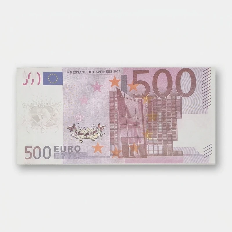 اسکناس طرح یورو مدل AB02 بسته 100 عددی 