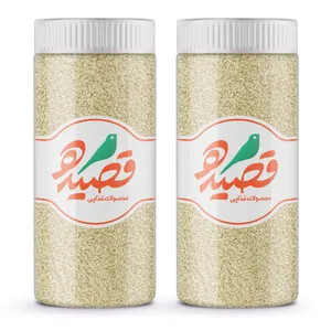 کنجد سفید ممتاز قصیده - 400 گرم بسته 2 عددی