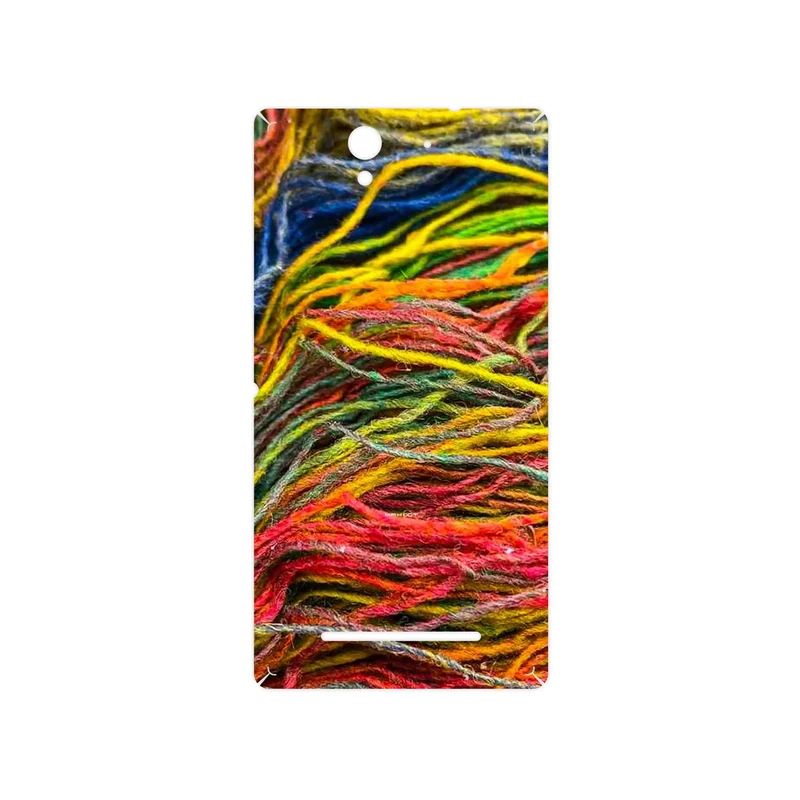 برچسب پوششی ماهوت مدل Fabric Texture 9 مناسب برای گوشی موبایل سونی Xperia C3 Dual