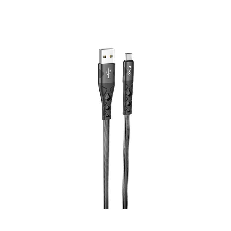 کابل تبدیل USB به MICROUSB  هوکو مدل U105 ANTI TWIST طول 1.2 متر