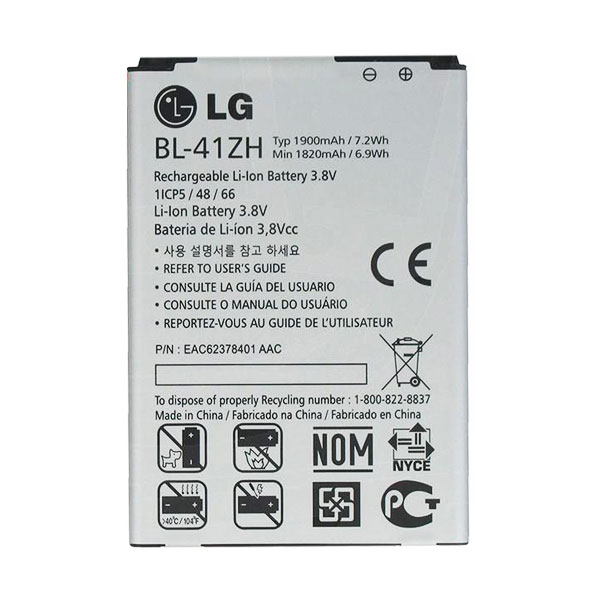 باتری موبایل مدل BL-41ZH24 ظرفیت 1900 میلی آمپر ساعت مناسب برای گوشی موبایل ال جی L50
