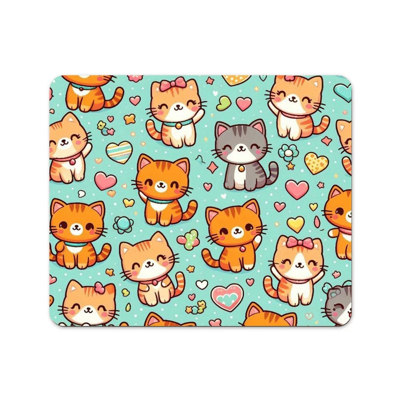 ماوس پد پاد آفرین مدل گربه ها کد DKMP81 سایز 24*19 سانتی متر