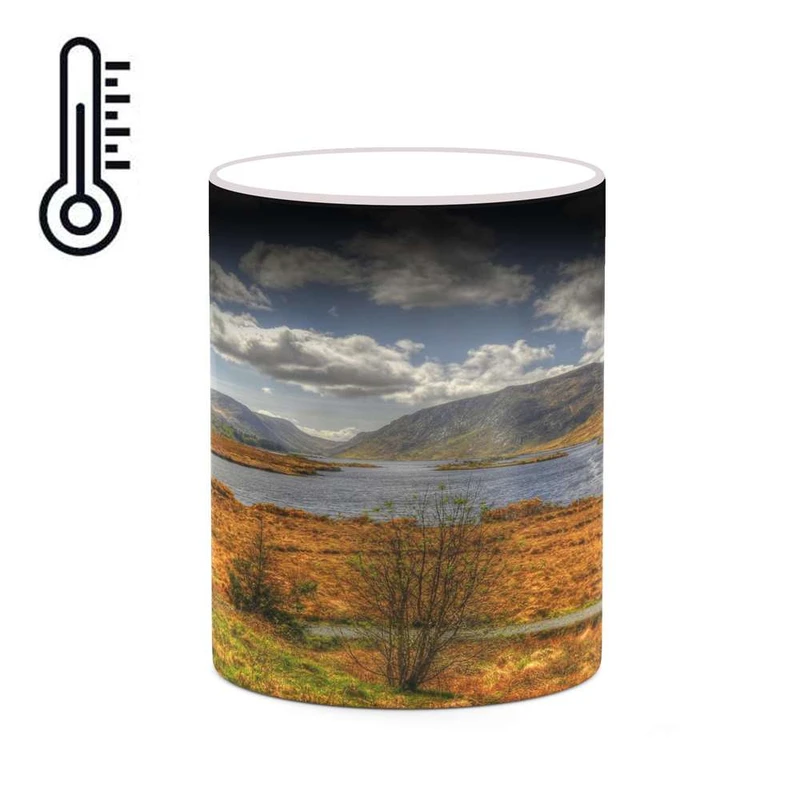 ماگ حرارتی کاکتی مدل منظره پاییزی کد mgh18585