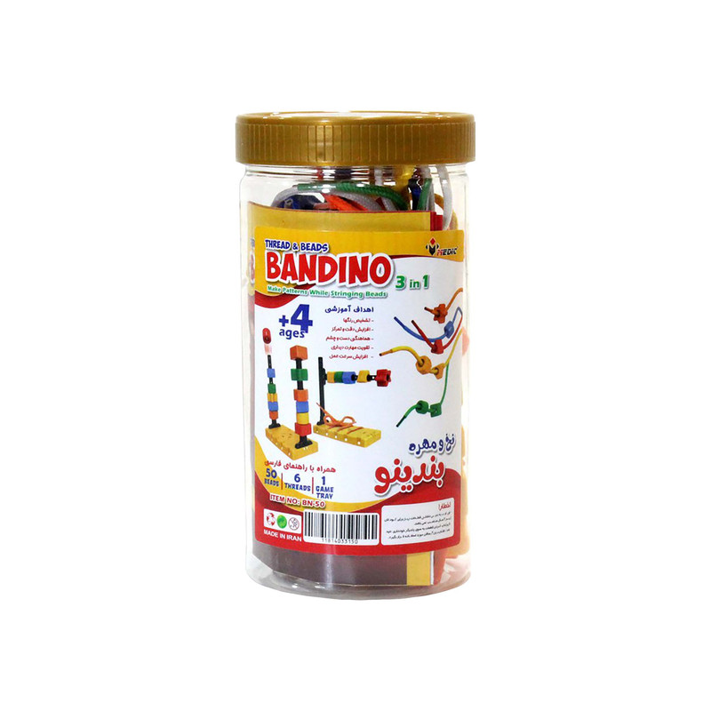 بازی آموزشی بندینو مدل نخ و مهره کد 1033