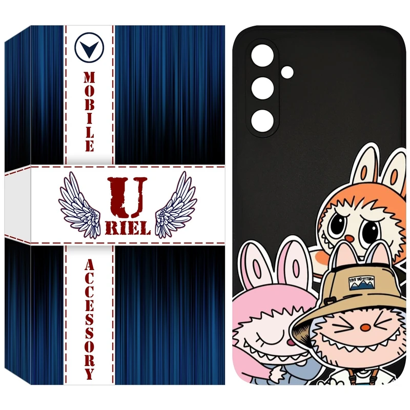 کاور یوریل مدل KSH کد 145 طرح عروسک لبوبو مناسب برای گوشی موبایل سامسونگ Galaxy A34