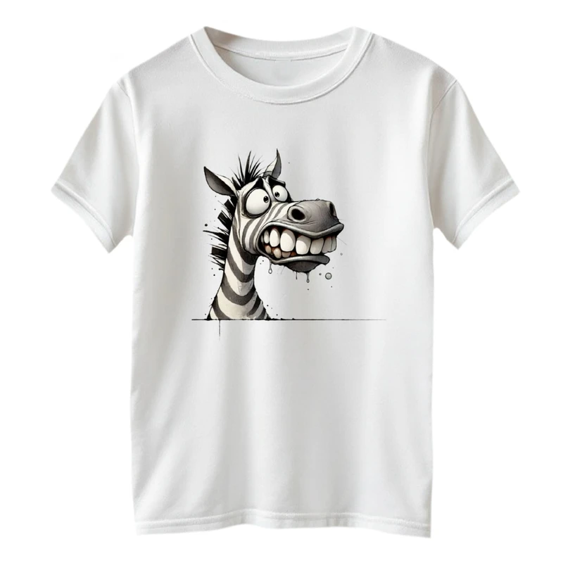 تی شرت آستین کوتاه بچگانه مدل گورخر