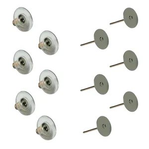 میخ گوشواره و پشت گوشواره مدل SM مجموعه 6 عددی