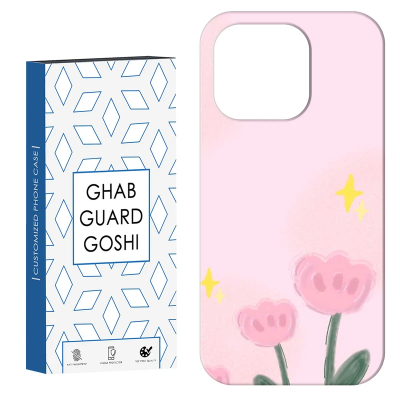 کاور قاب گارد گوشی طرح گل کد Dimo-873 مناسب برای گوشی موبایل اپل IPHONE 15 PRO MAX   