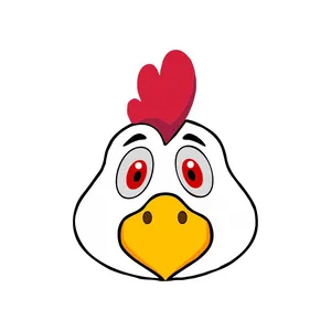 استیکر چوبی کودک مدل خروس کد 001