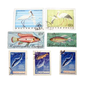 تمبر یادگاری مدل حیوانات دریایی کد DS2280 مجموعه 7 عددی